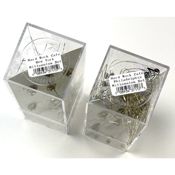 HARD ROCK CAFE New York Philadelphia Millennium Collectible Champagne PINS NEW - Picture 3 of 3